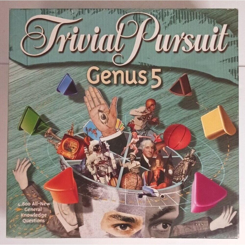Hasbro Trivial Pursuit Genus 5 Vintage Two-Six Players